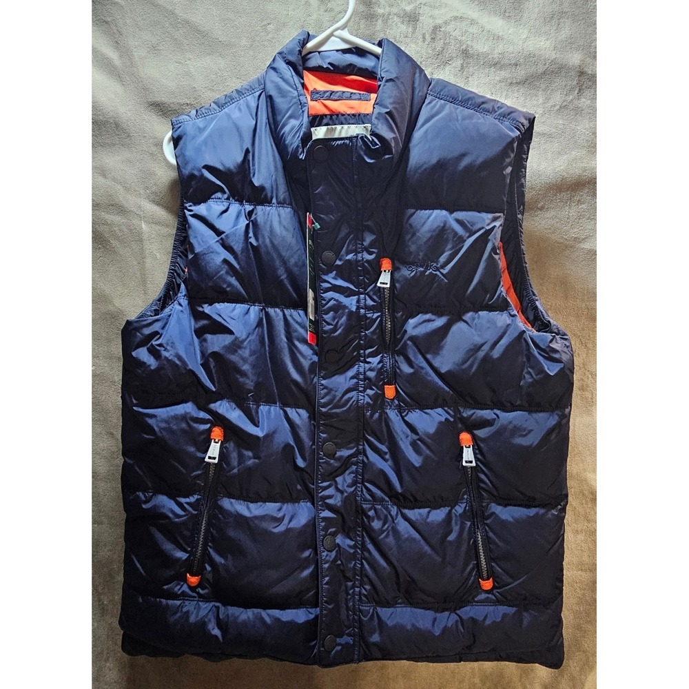 Orvis Men's Quilted Down Puffer Vest Full-Zip – Navy Blue – Size M NWT 214016 - Picture 1 of 15